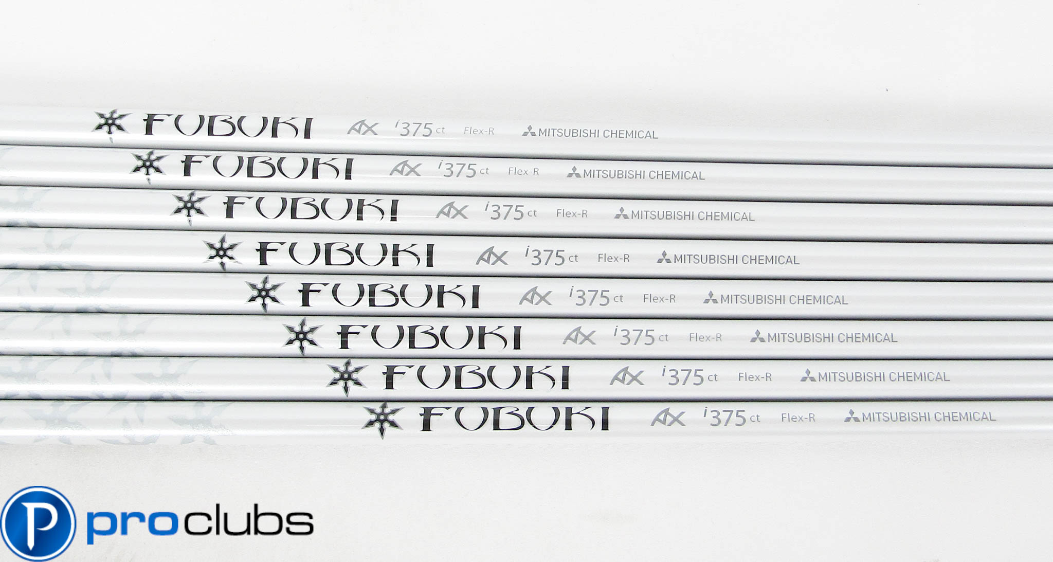 NEW MITSUBISHI FUBUKI AX i375 REGULAR FLEX GRAPHITE IRON SHAFTS 3